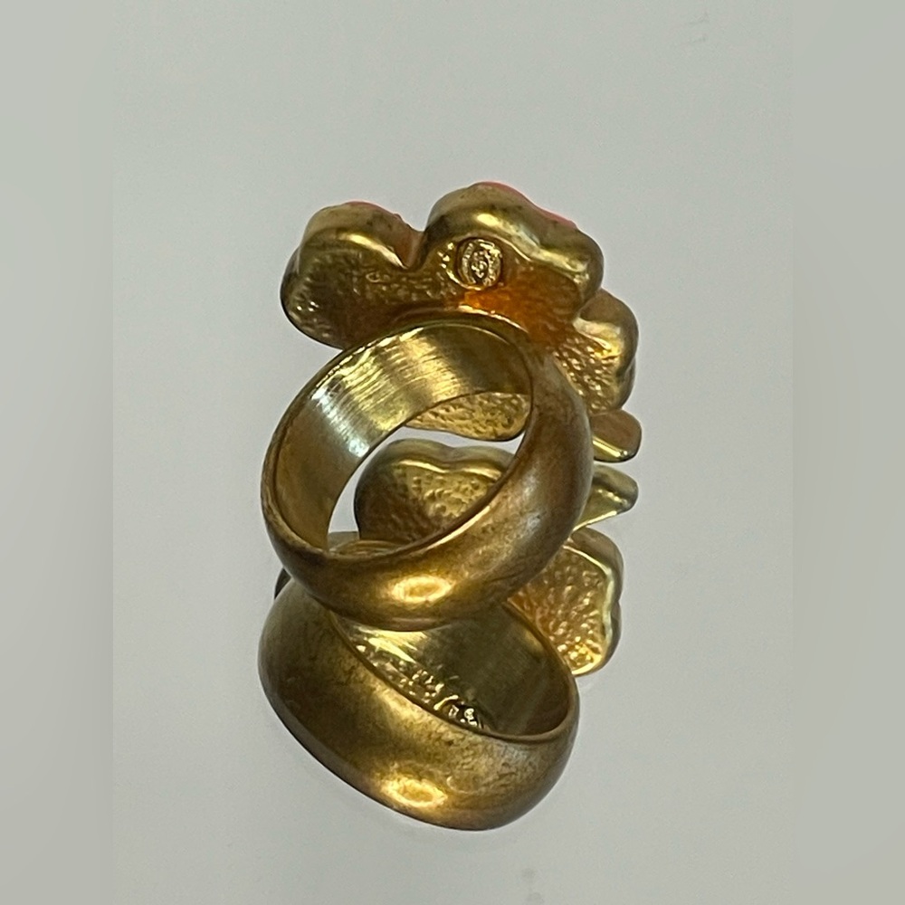 Chanel CC Logo Clover Ring size 6 - Picture 3 of 9